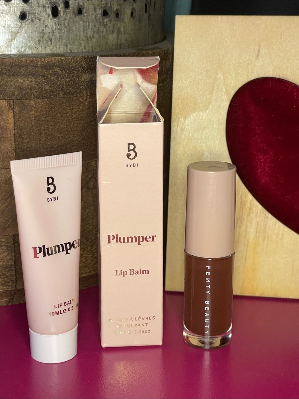 Fenty Heat Mini Hot Chocolate & BYBI Plumper Lip Balm